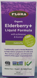 Elderberry + Liquid Formula with Echinacea & Licorice (Flora)